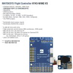 MATEK H743-WING V3 ArduPilot INAV 3-8S H743 controllore di volo 30.5x30.5mm per aereo RC multirotore ad ala fissa droni